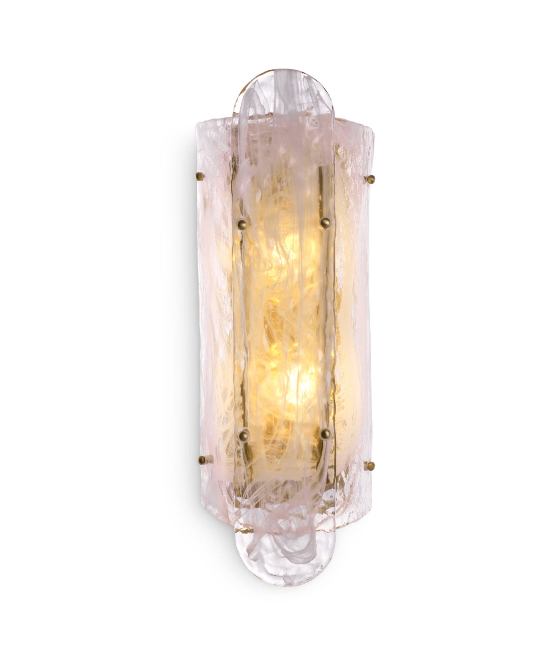 Ginnis vägglampa antik mässing