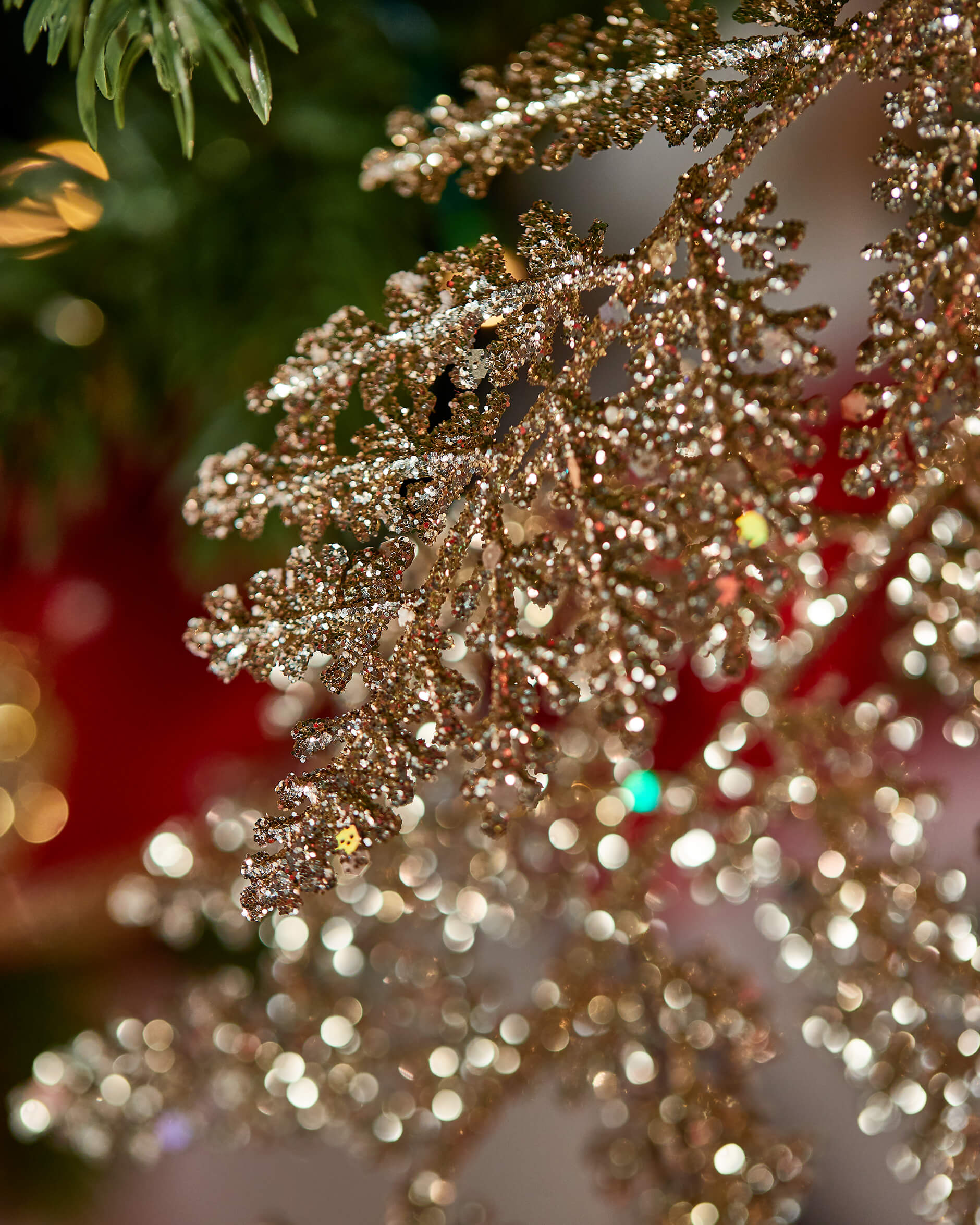 Tillion kvist juldekoration champagne