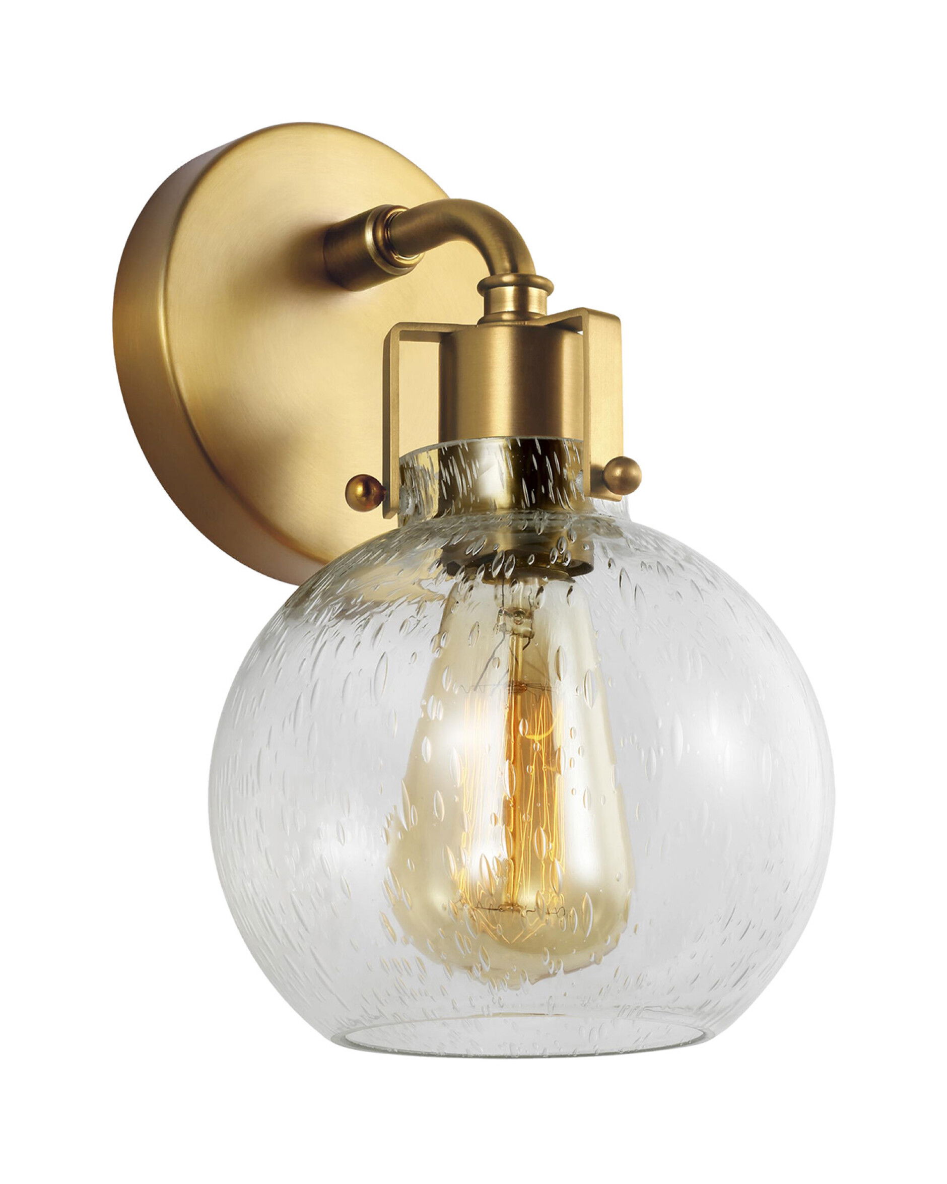 Clara vägglampa mässing