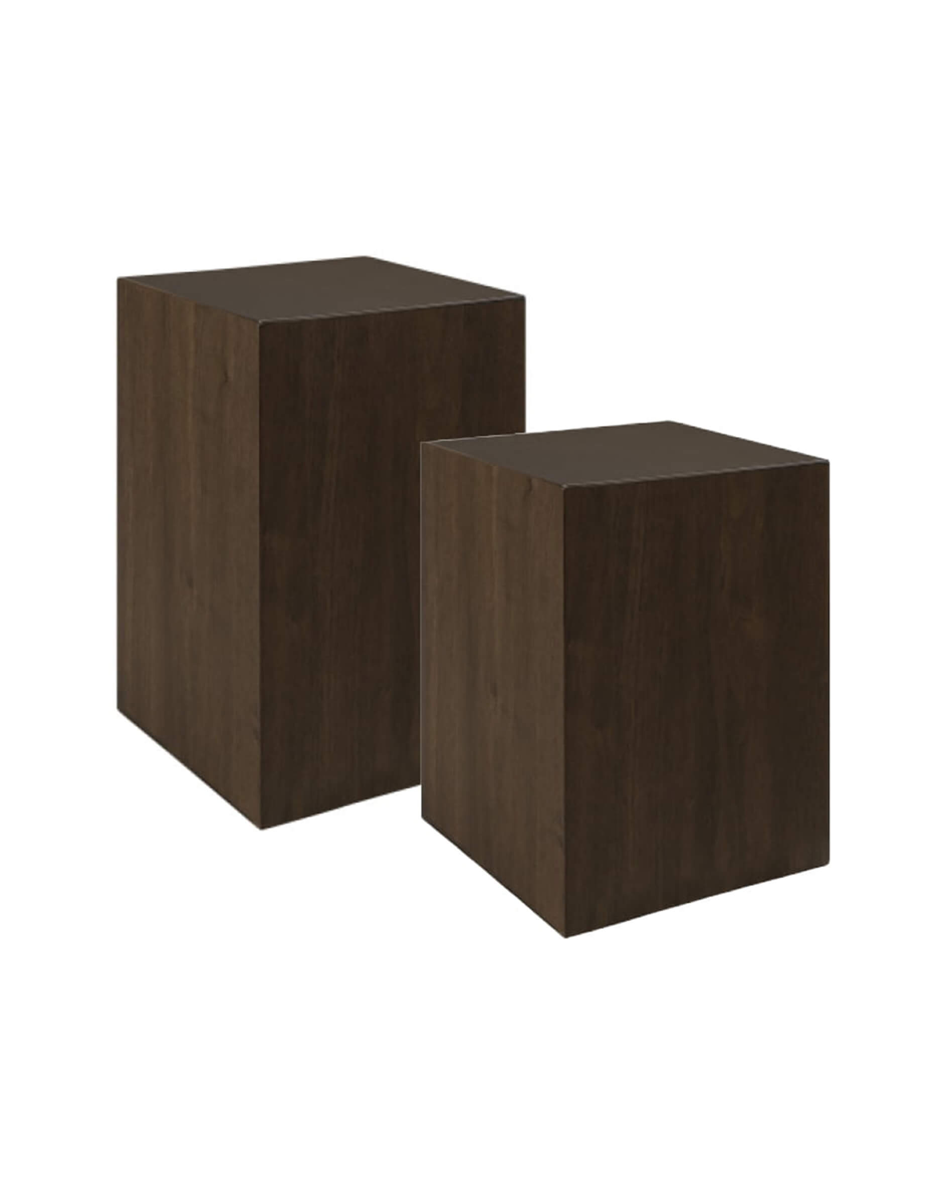 Trent sidobord valnöt 2-set