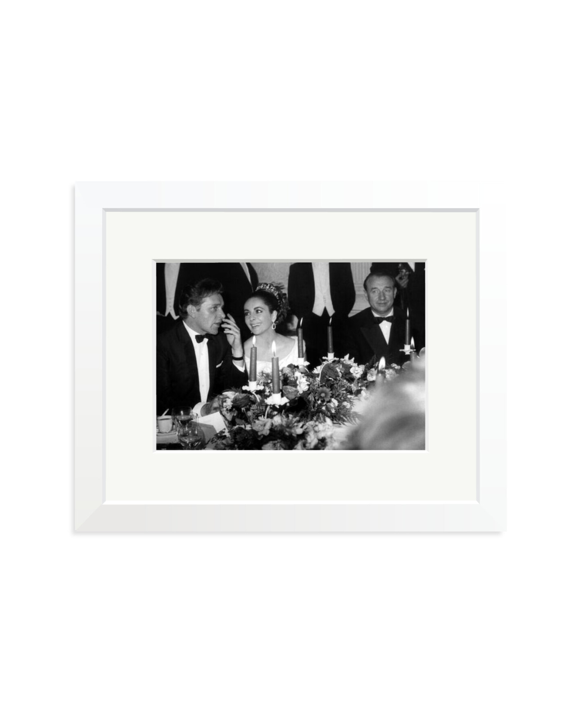 Taylor And Burton at Dinner White / Small