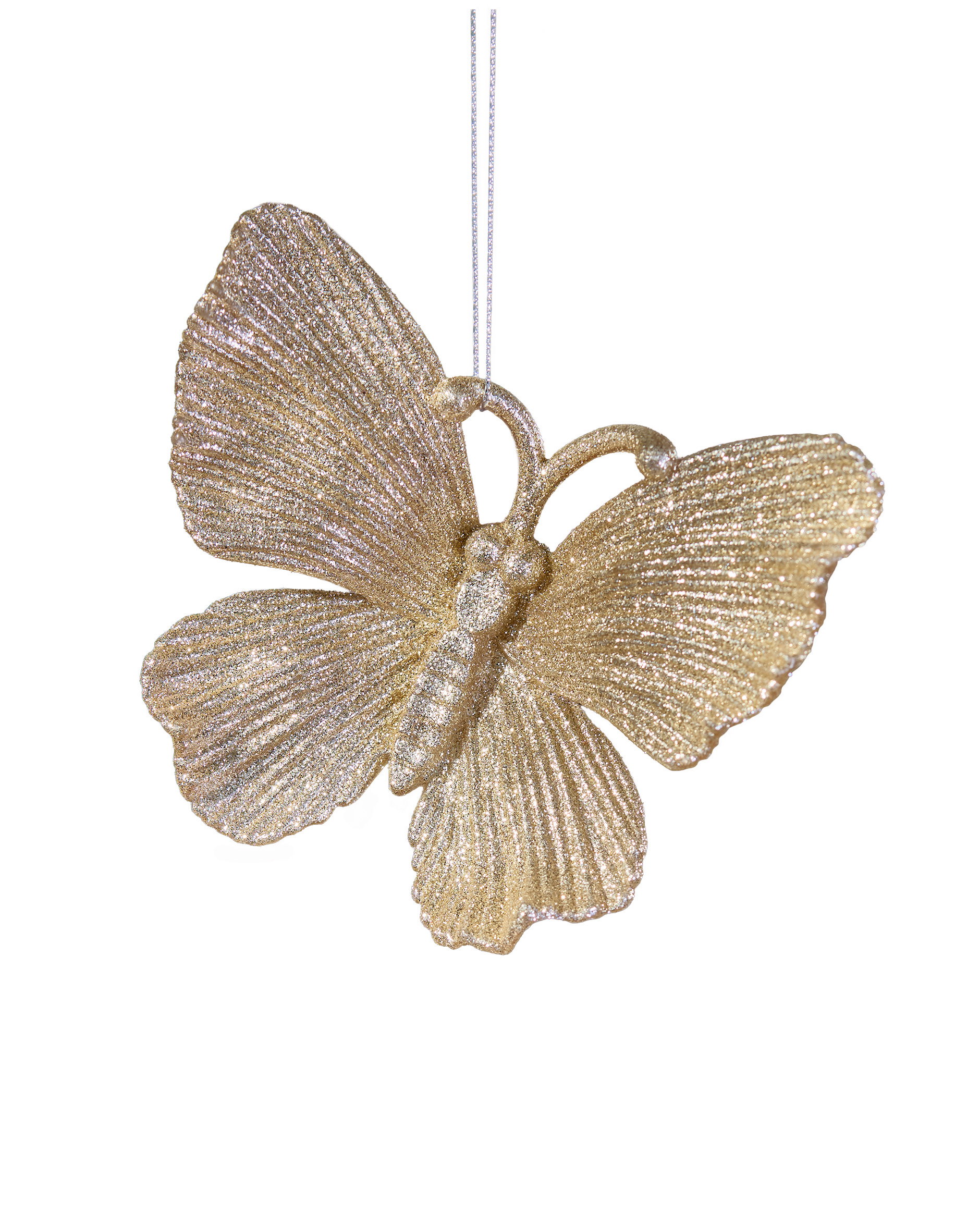 Scarlett Butterfly Christmas Ornament Champagne