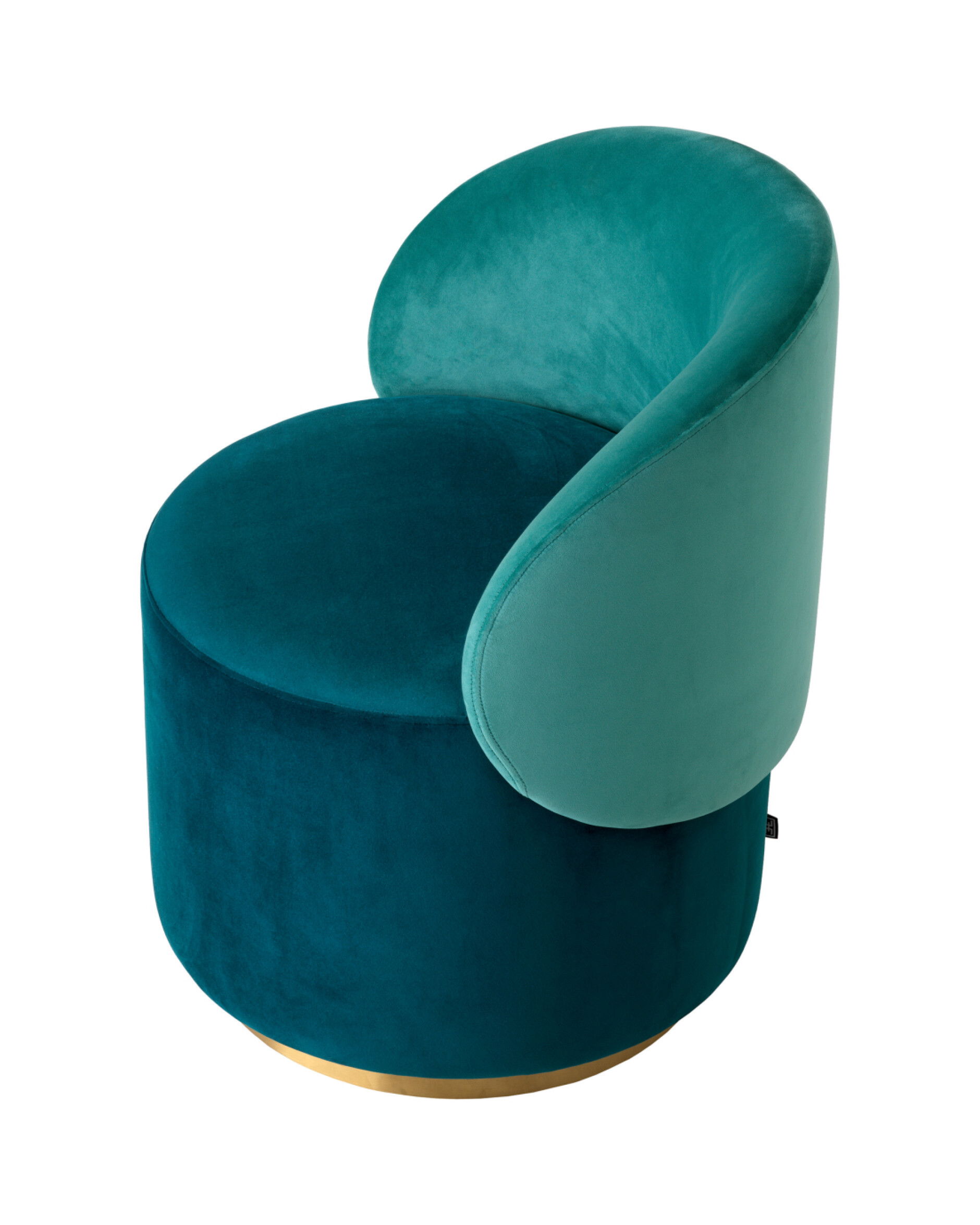 Greer Low Dining Chair Sea Green Velvet