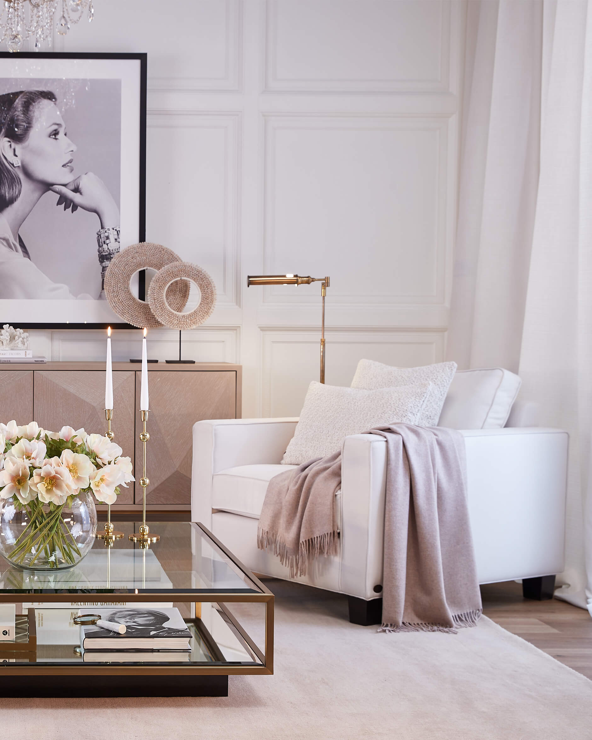 Plaza fåtölj off-white