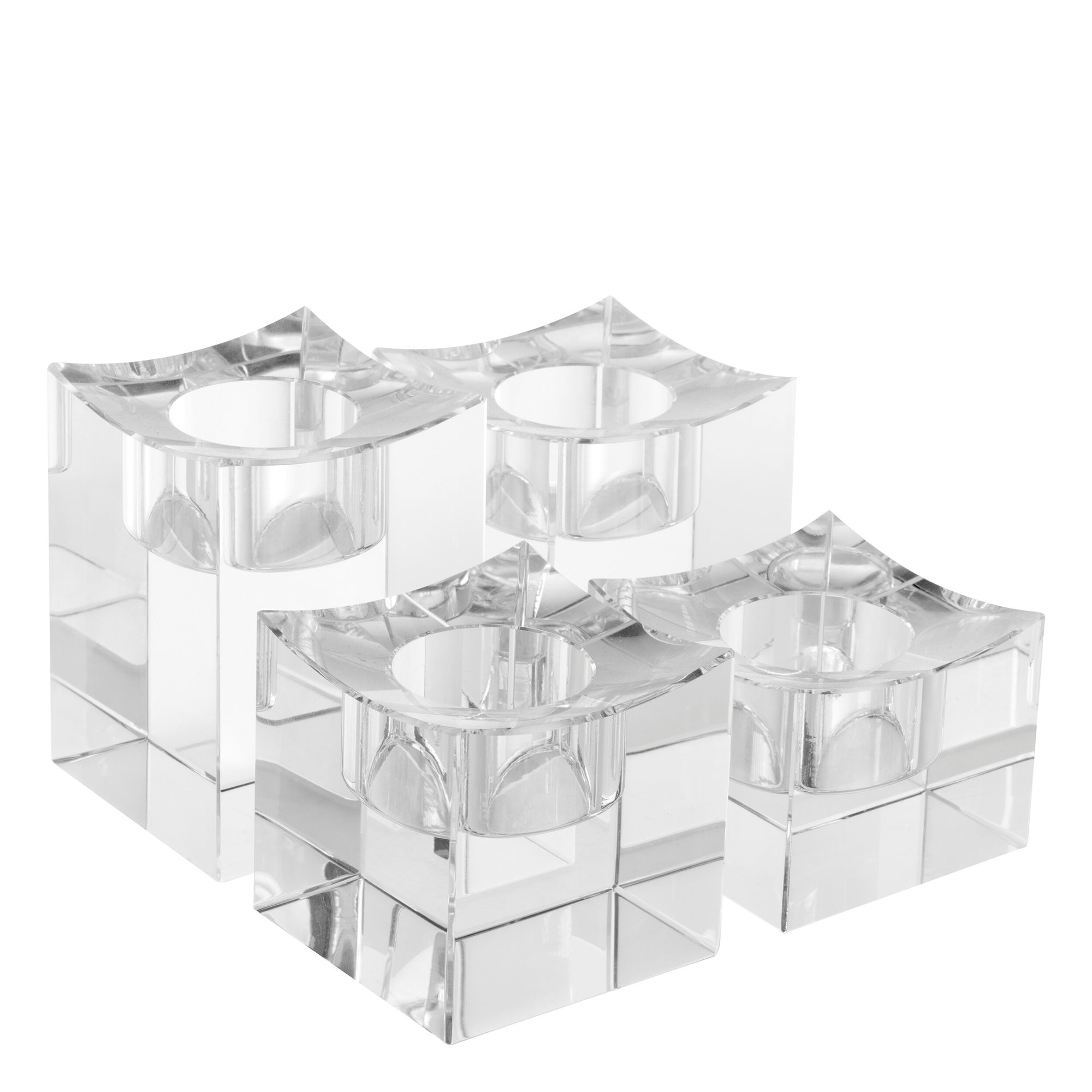 Giancarlo kynttilälyhty crystal glass 4 kpl