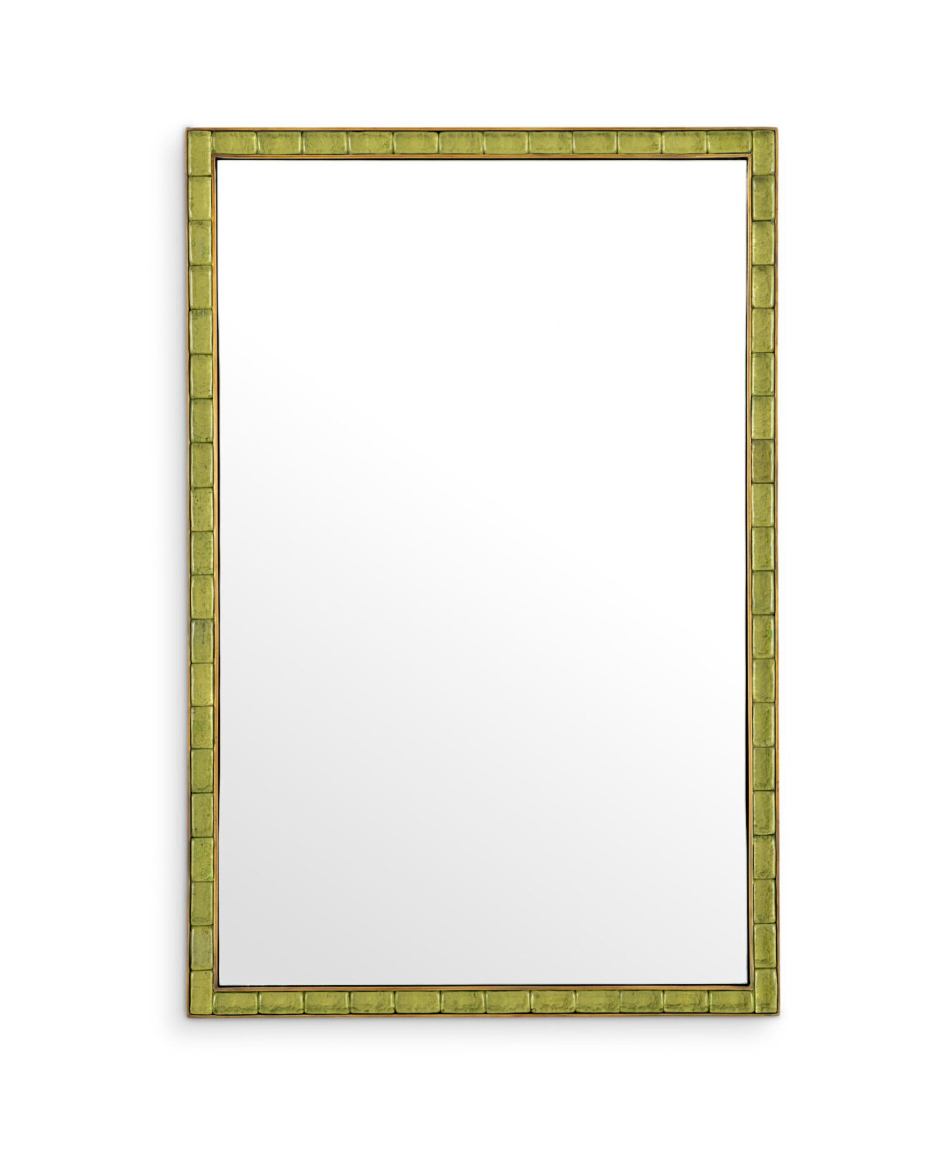 Torino mirror brass