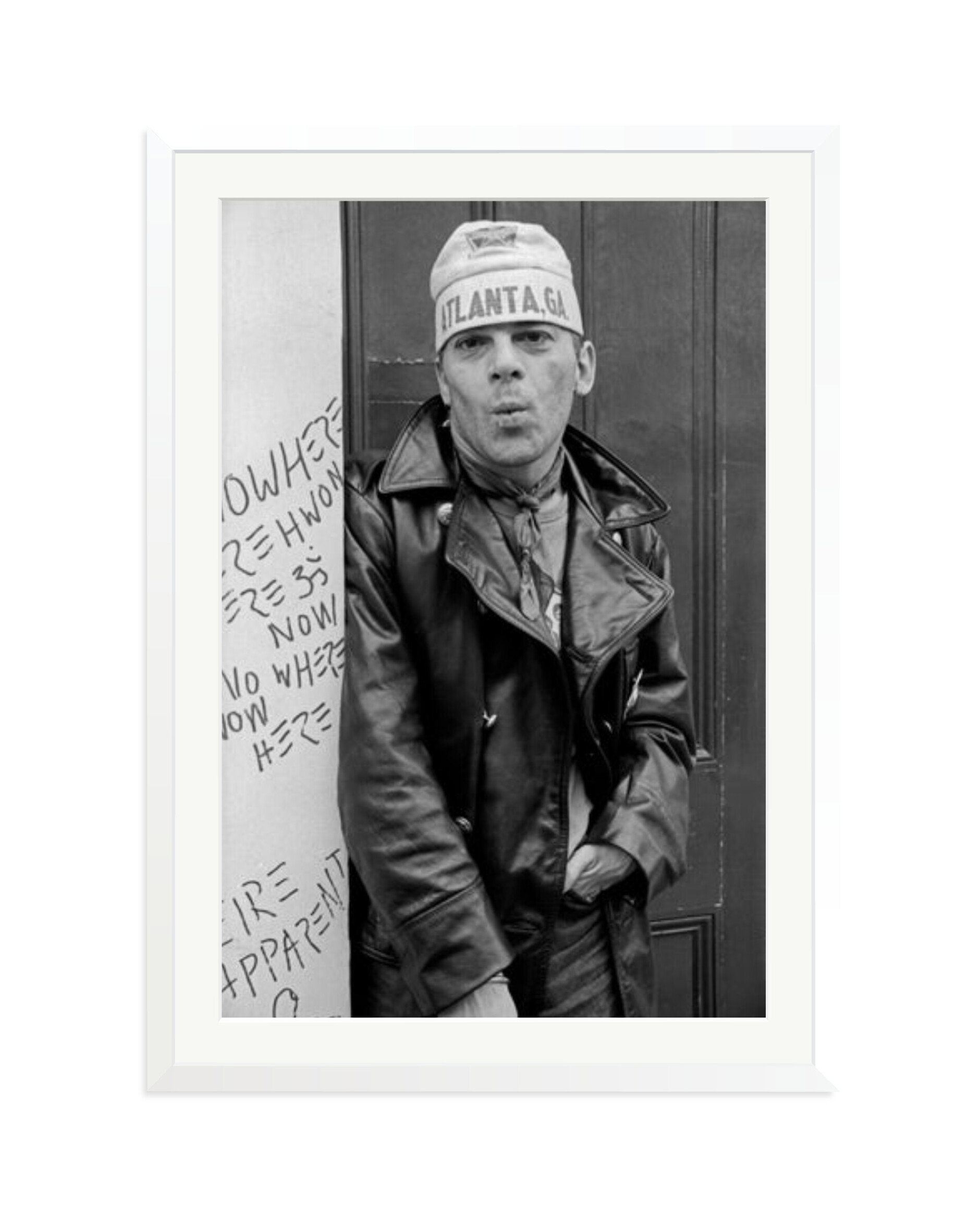 Ian Dury Outside Stiff Records 1978 London White / XXL