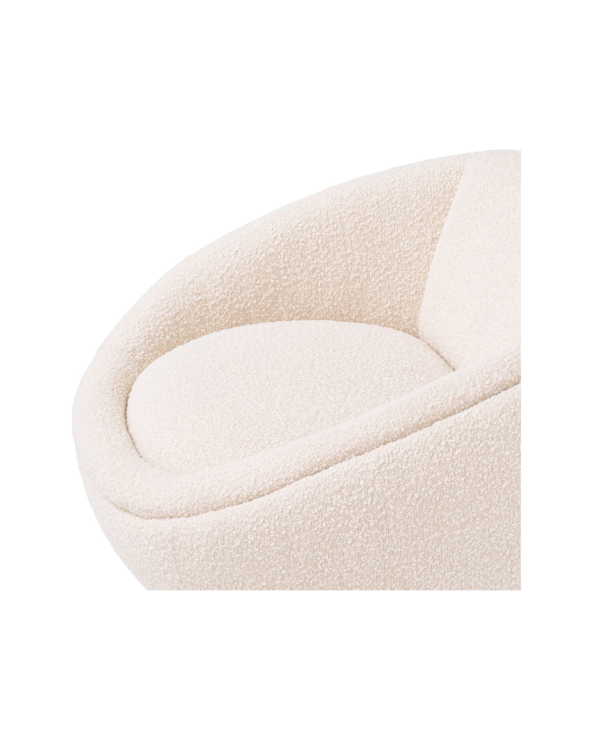 Bollinger snurrfåtölj bouclé cream