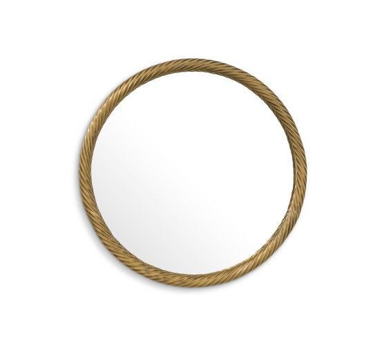 Salvi  Mirror Round Vintage Brass