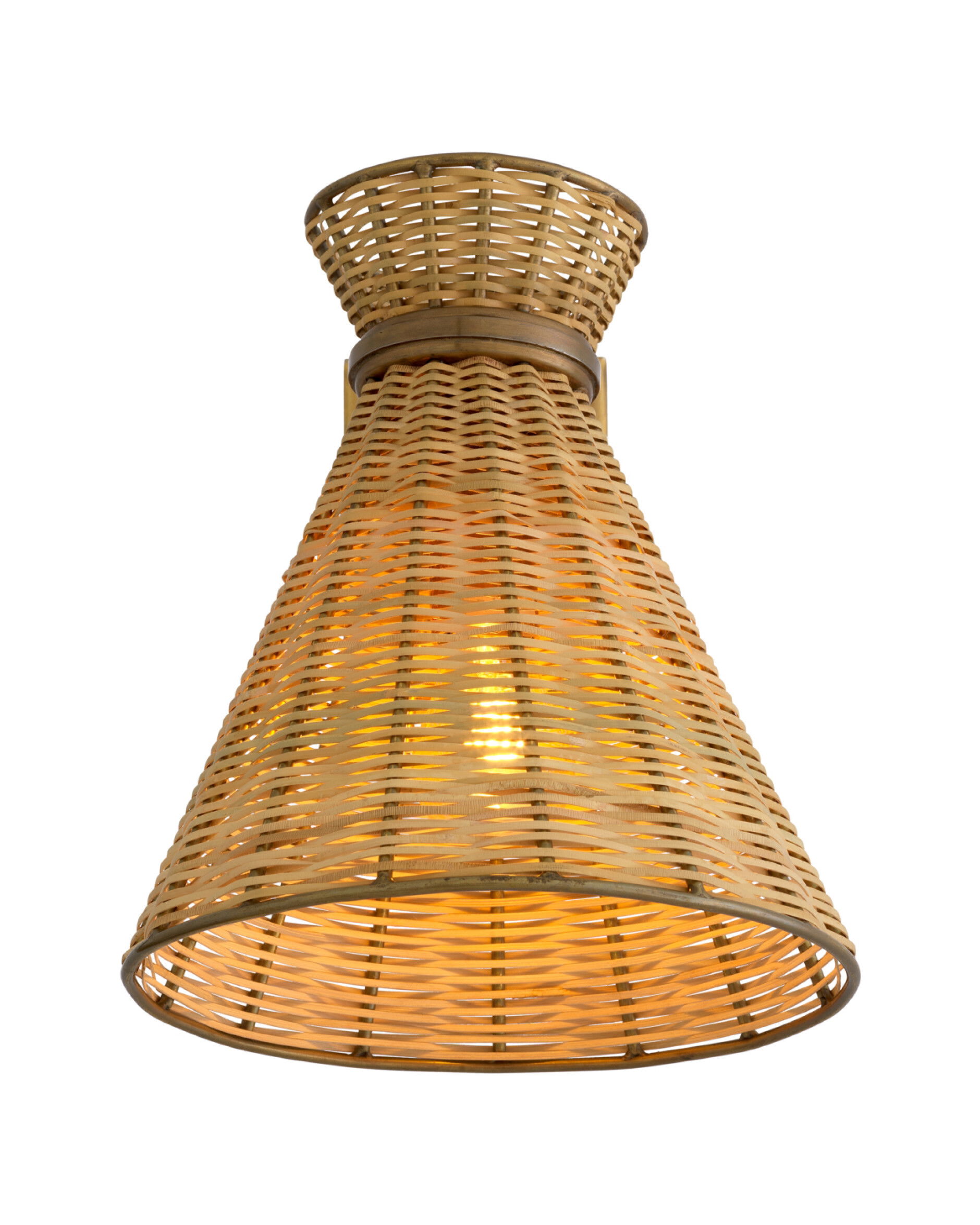 Kon tiki vägglampa beige