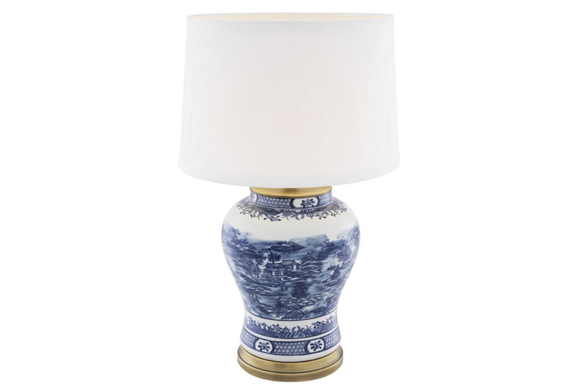 Bordslampa Chinese Blue