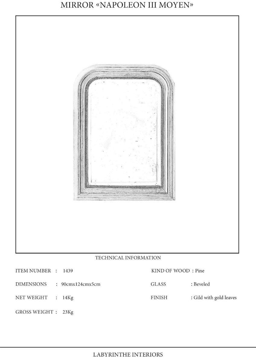 Napoleon III Moyen spegel