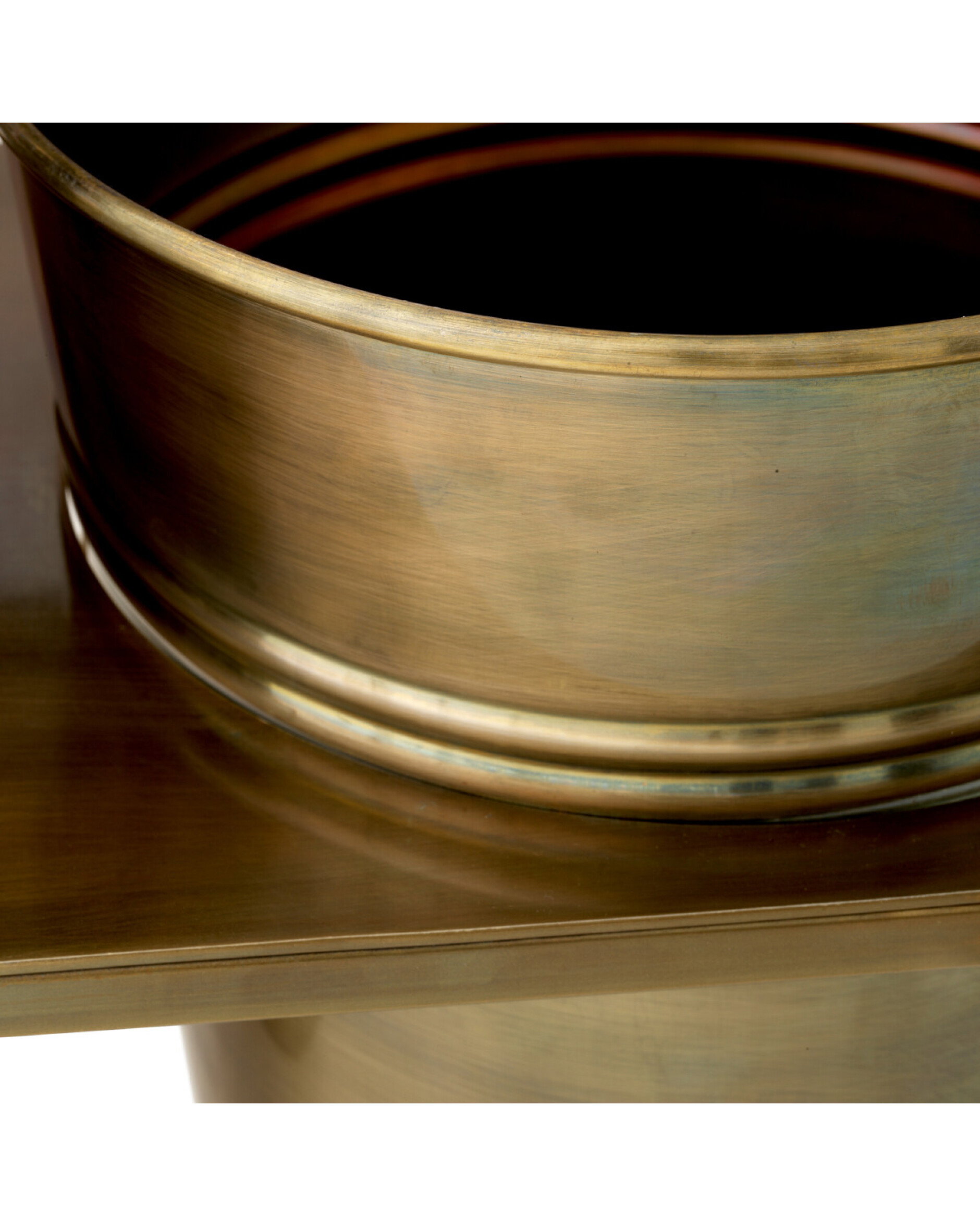 Maison des Fleurs flower stand antique brass