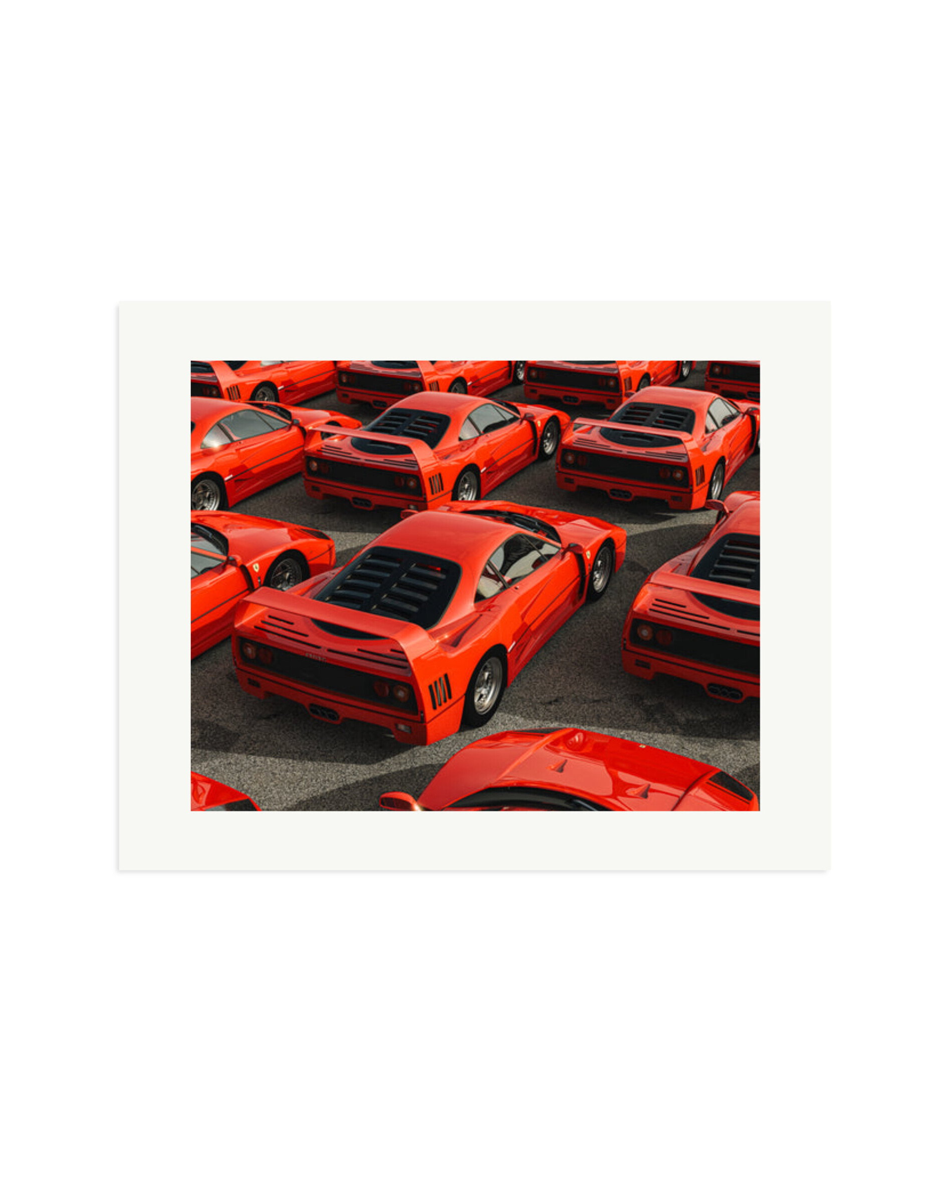 Ferrari F40 Parking Only Print Only / XL