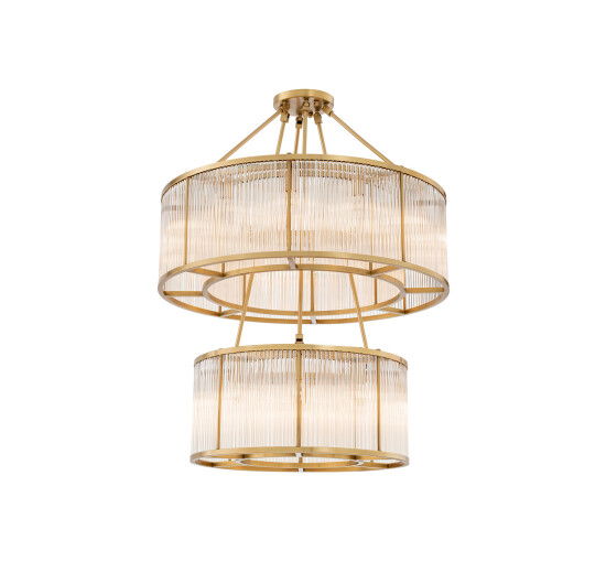 null - Chandelier Bernardi Antique Brass