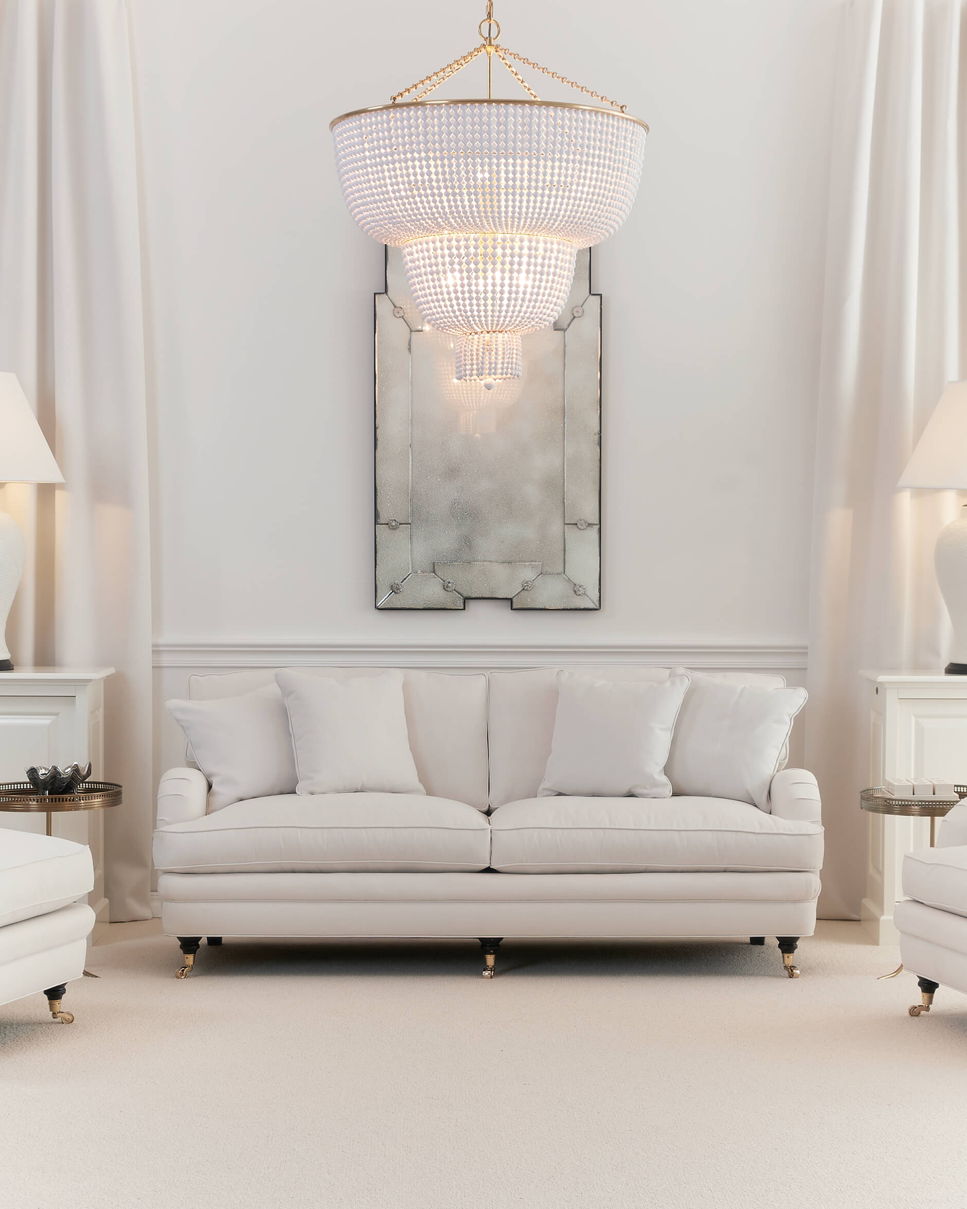 Howard Heritage Sofa 3-Sitzer off-white