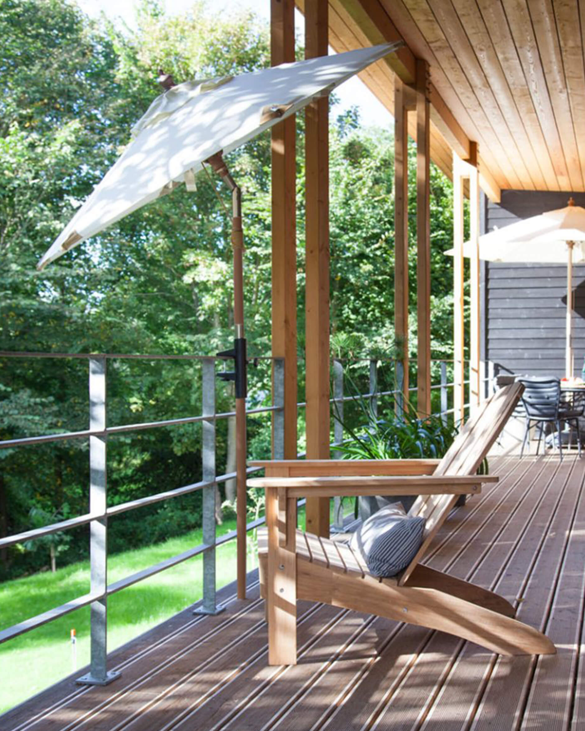 Balcony Parasol Off-White