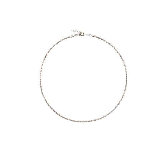 Rhodium - Petite Rope Necklace