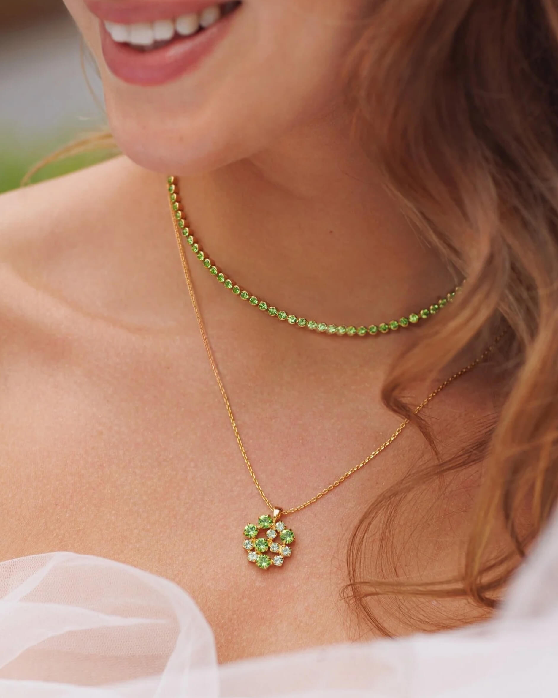 Siri halsband peridot