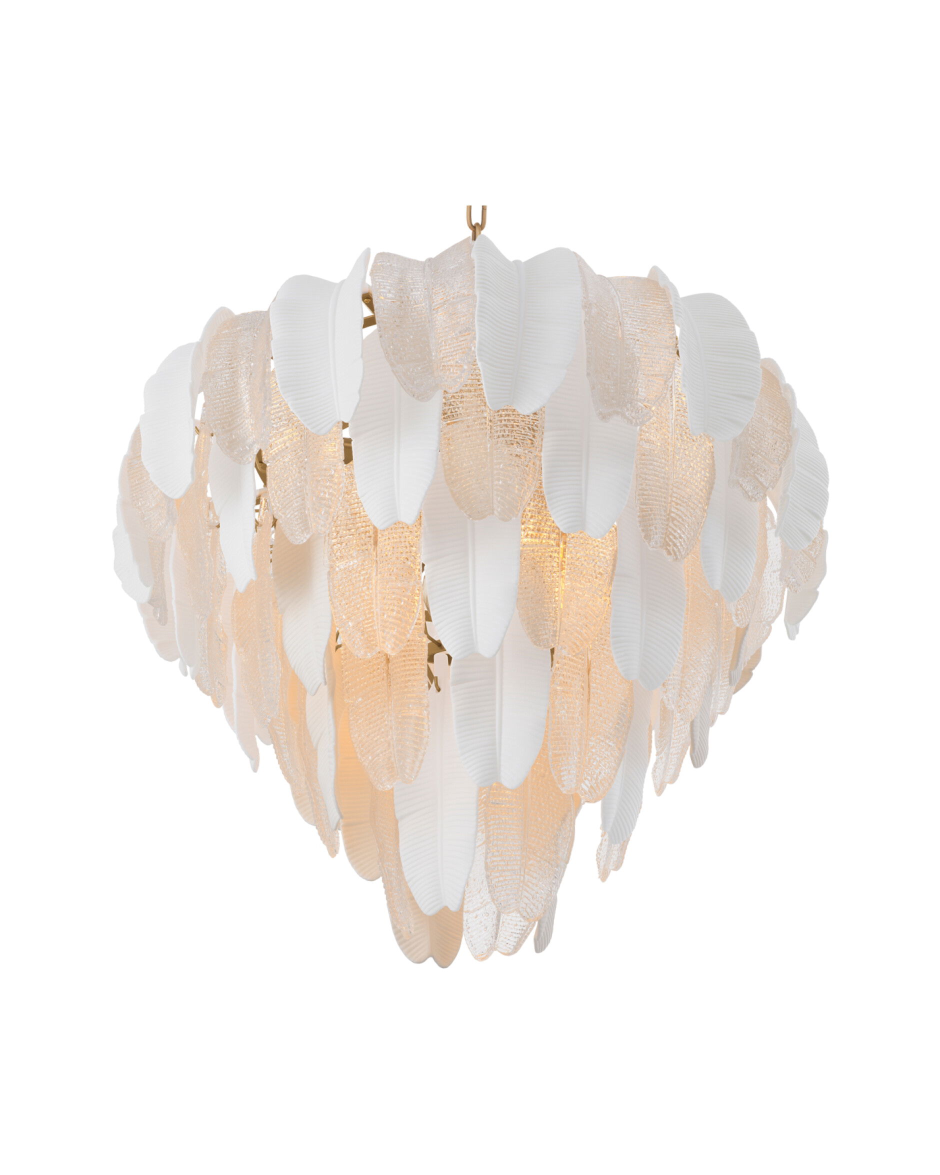 Saint Lucia takkrona antik mässing L