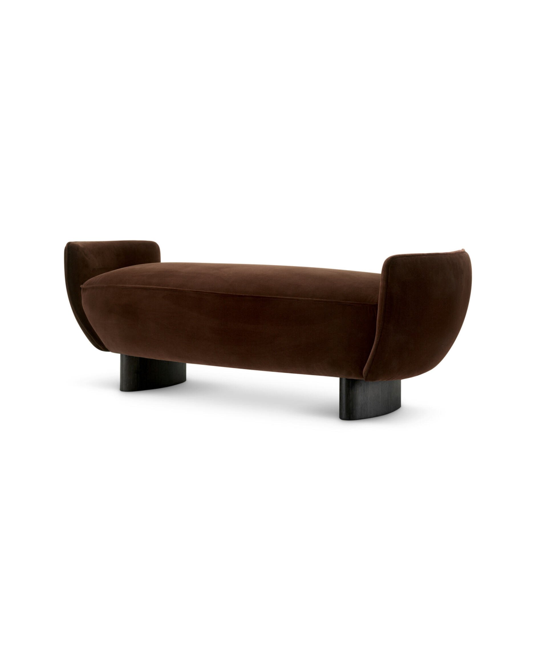 Stirling Bench Sonoma Brown Velvet