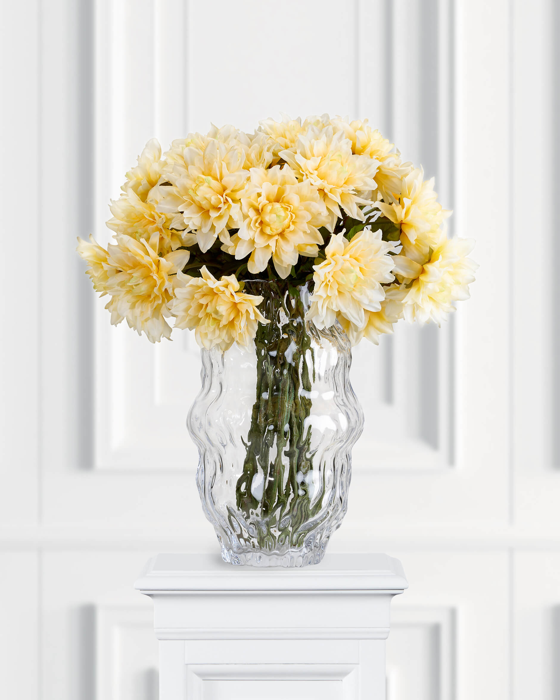 Dahlia snittblomma gul