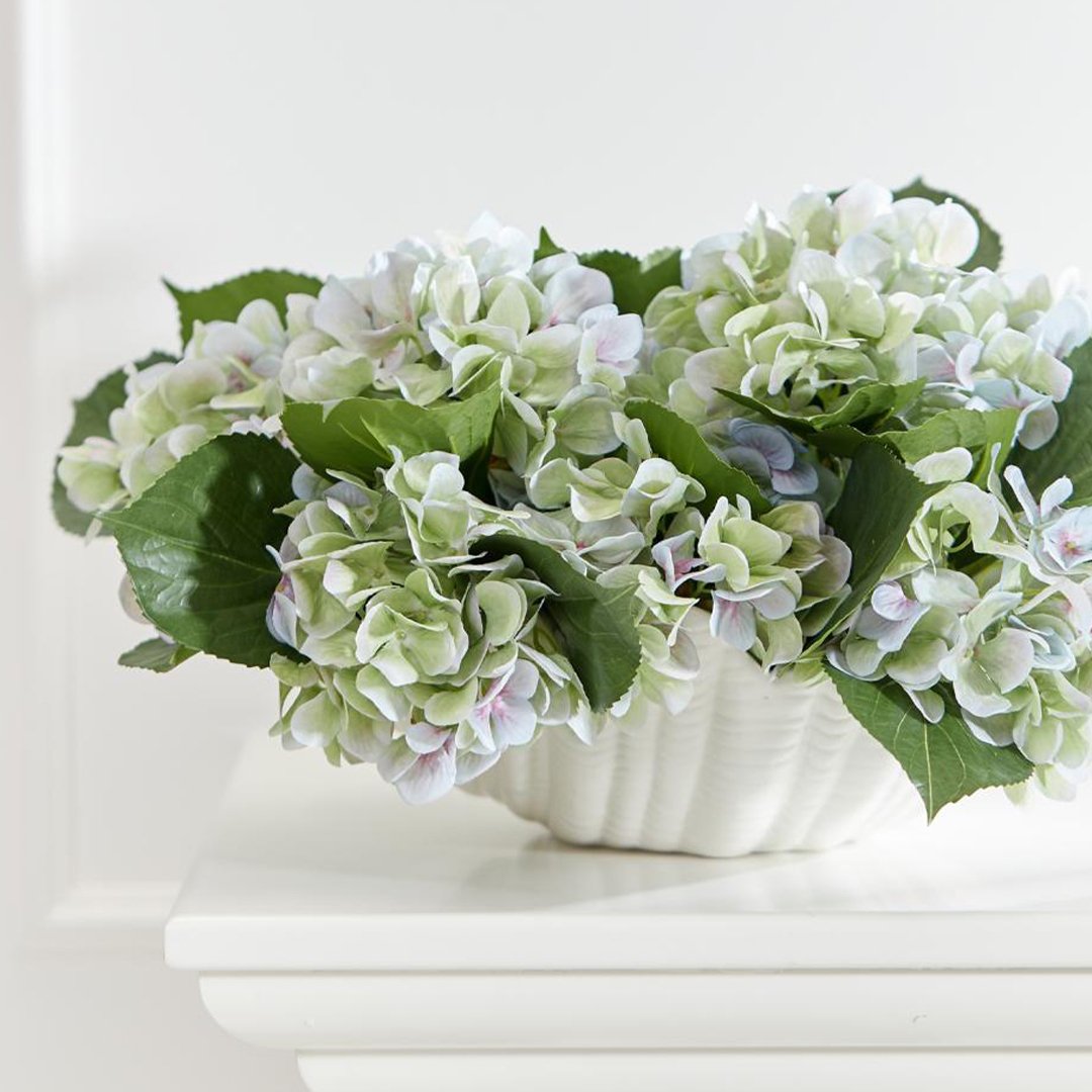 Hortensia-snijbloem lichtblauw/groen