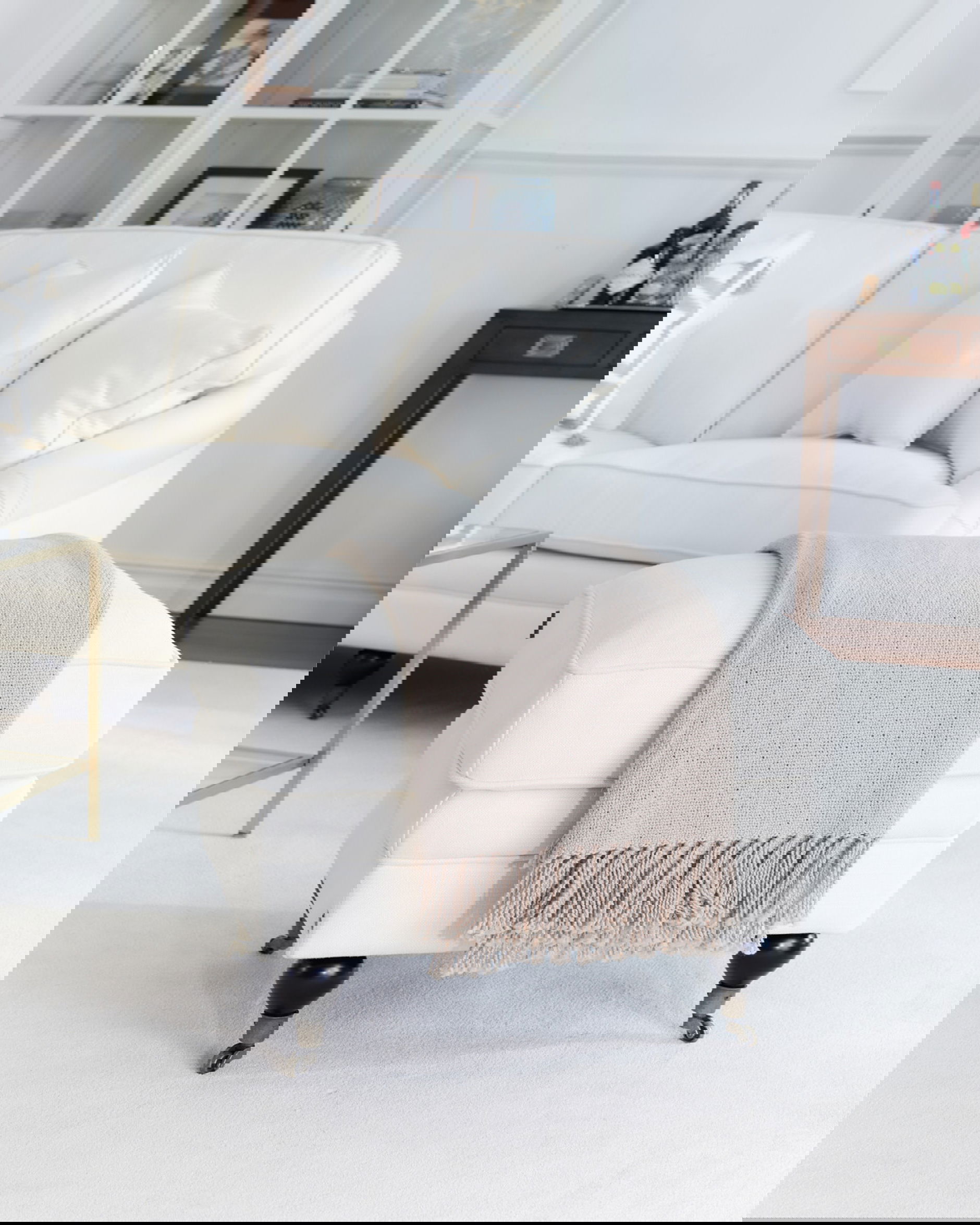 Howard Classic fotpall off-white