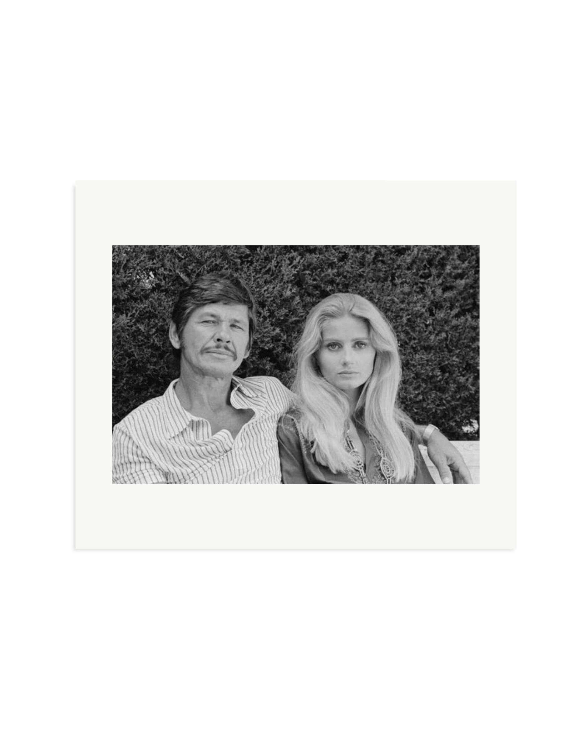 Charles Bronson and Jill Ireland Print Only / Large