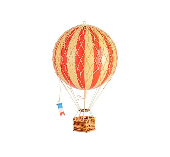 True Red - Travels Light luftballong svart/guld