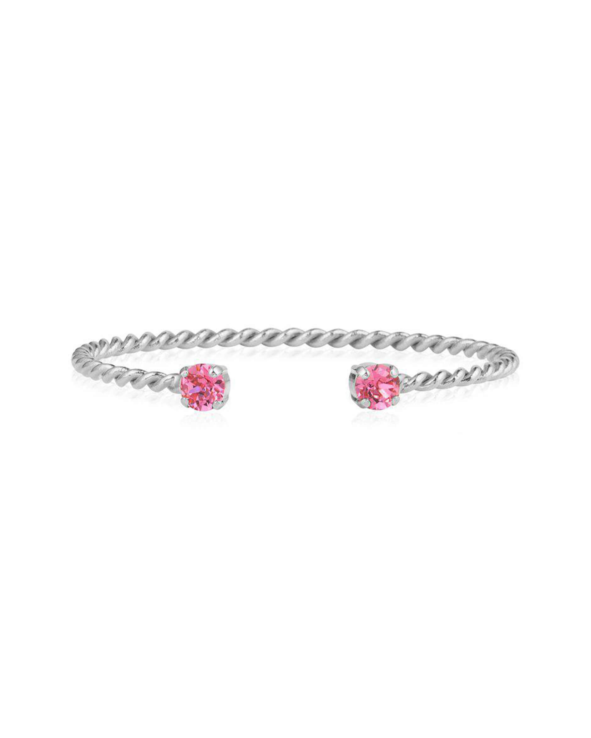 Mini Twisted ranneke rose rhodium