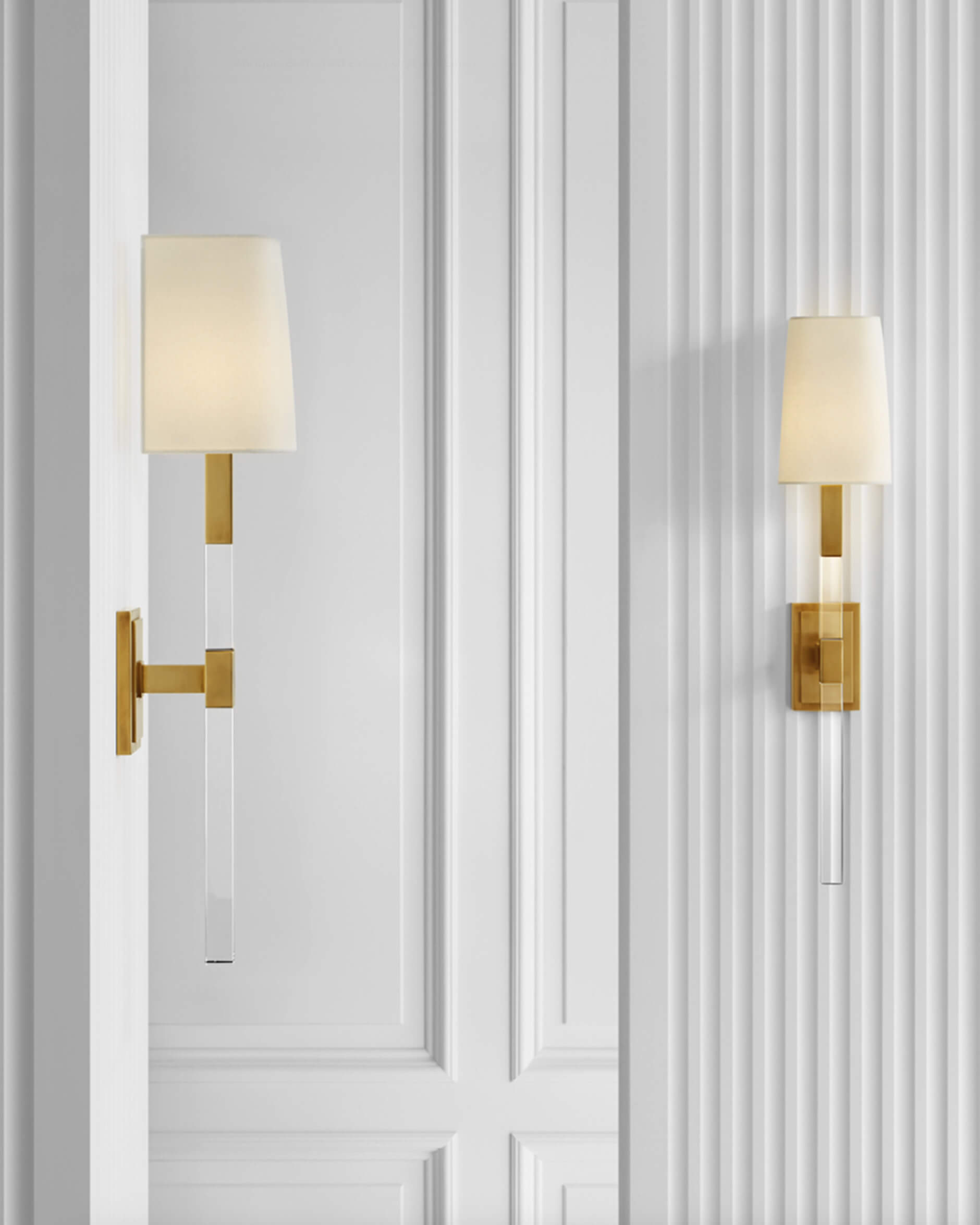 Reagan Tail vägglampa antik mässing M