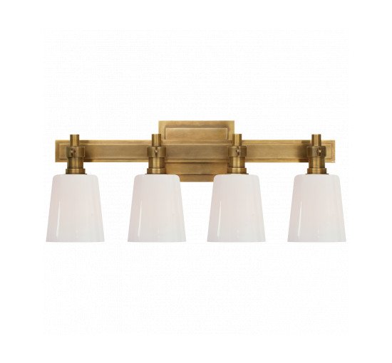 null - Bryant Four-Light Bath Sconce Polished Nickel