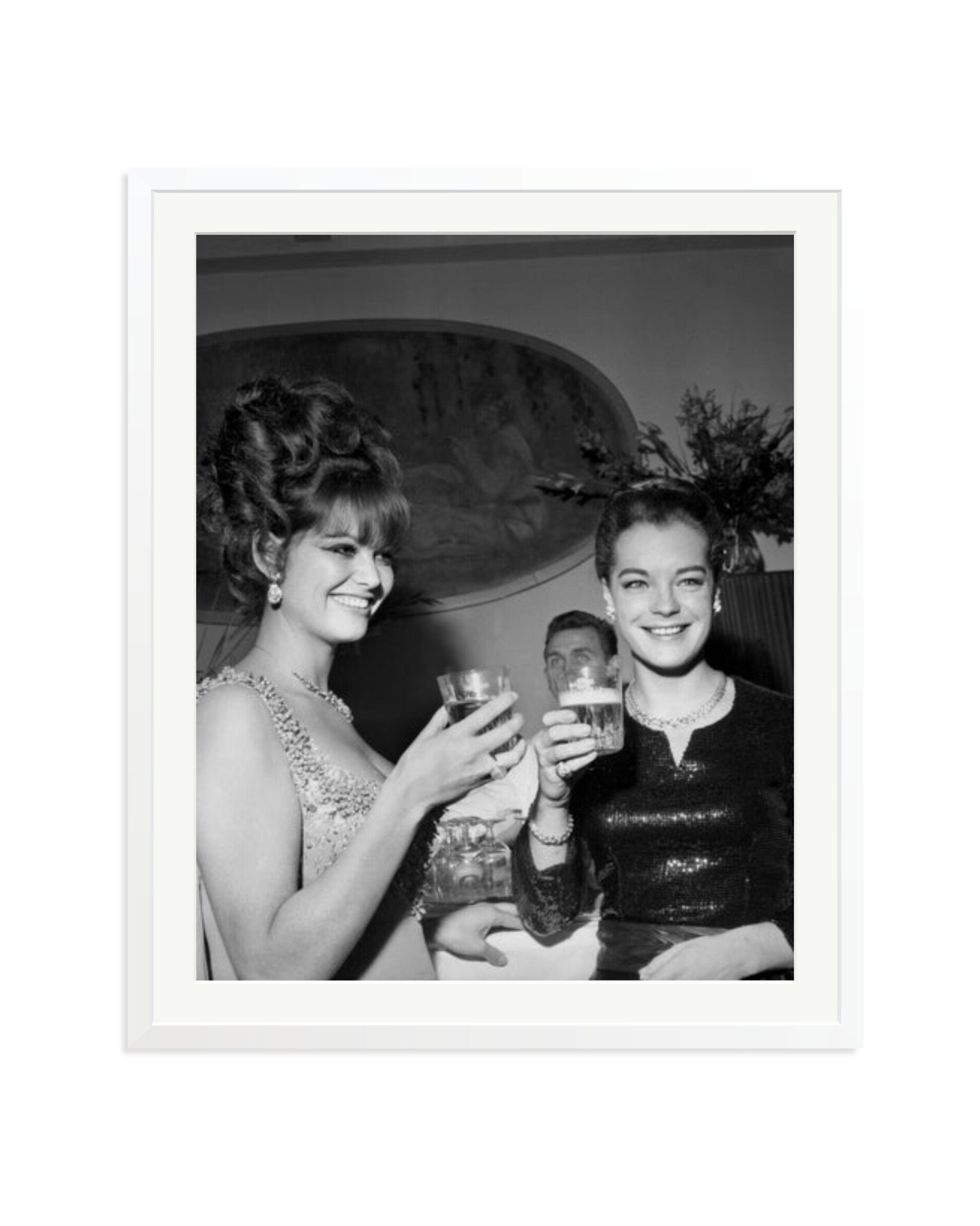Claudia Cardinale and Romy Schneider White / XXL
