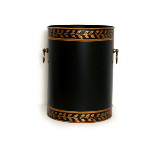 Papirkurv med guldblade