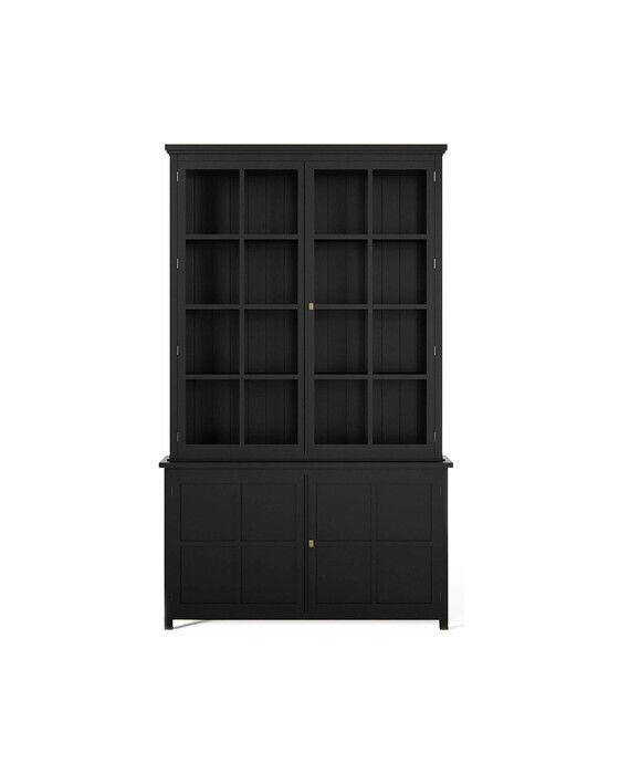 rhode island vitrinskåp modern black
