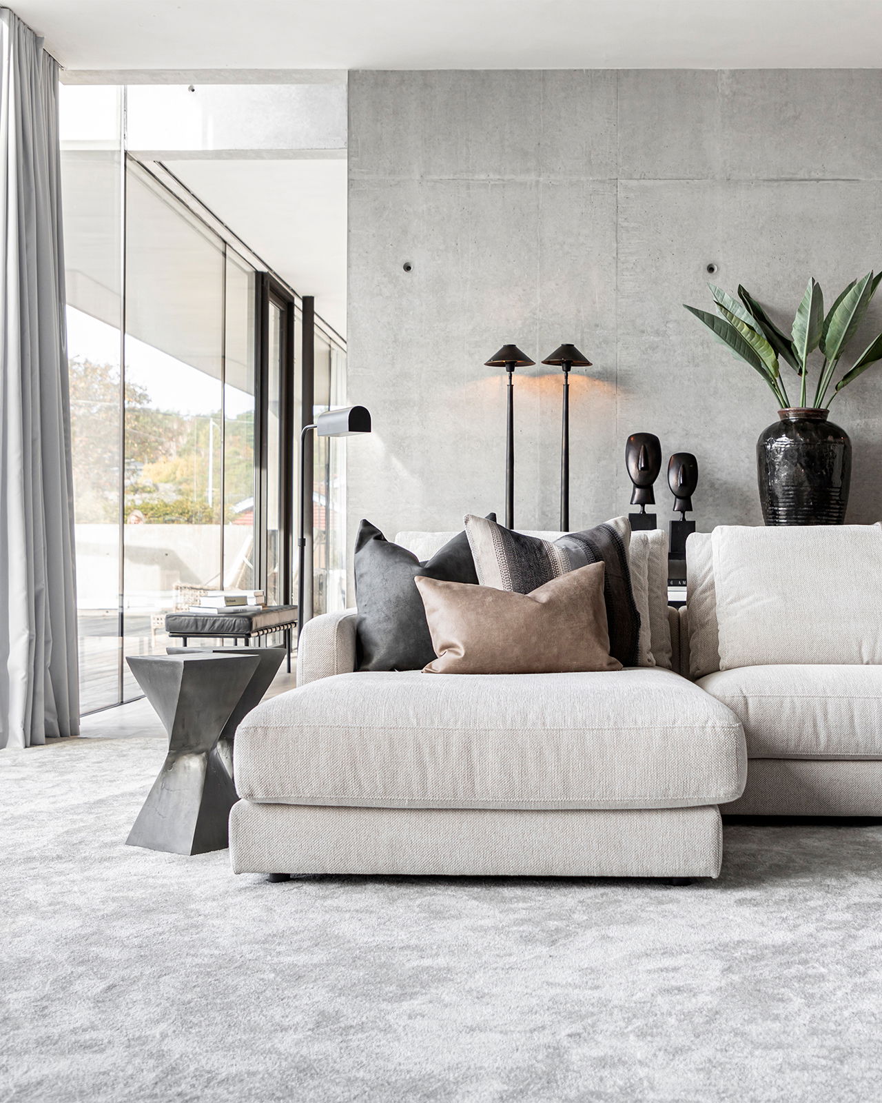 Filato sidobord lead antique