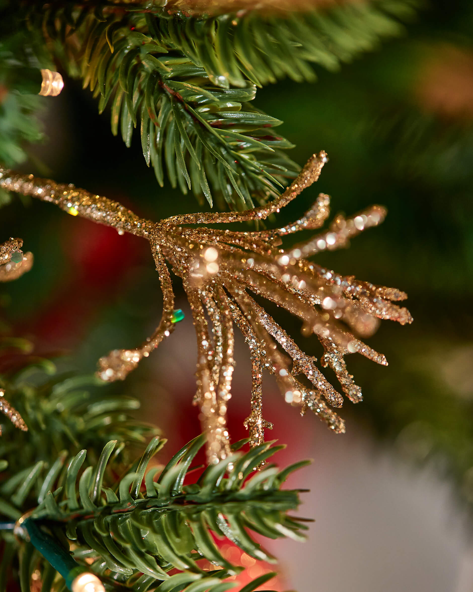 Bardot kvist juldekoration champagne