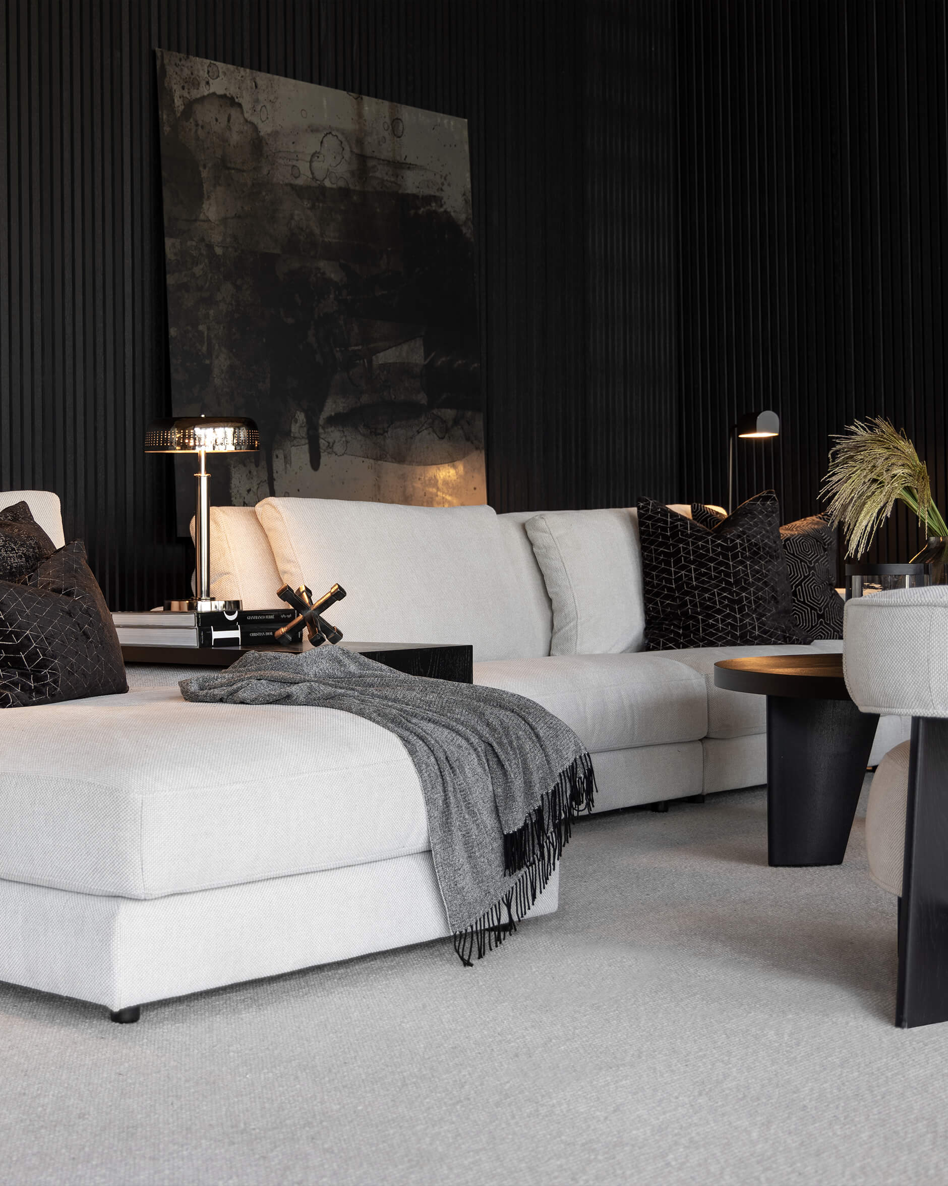 Armando bordslampa svart nickel