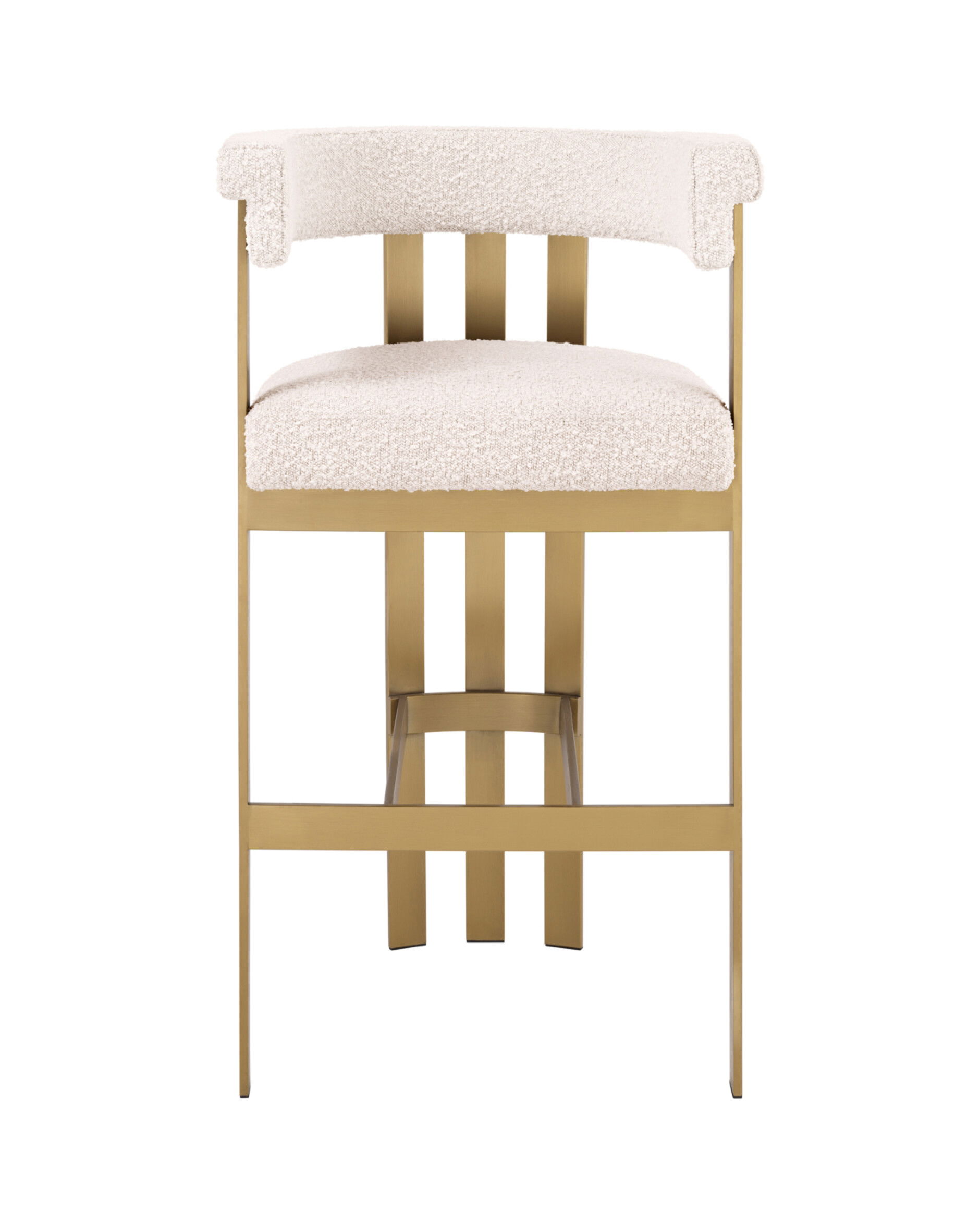 Clubhouse Bar Stool Bouclé Cream