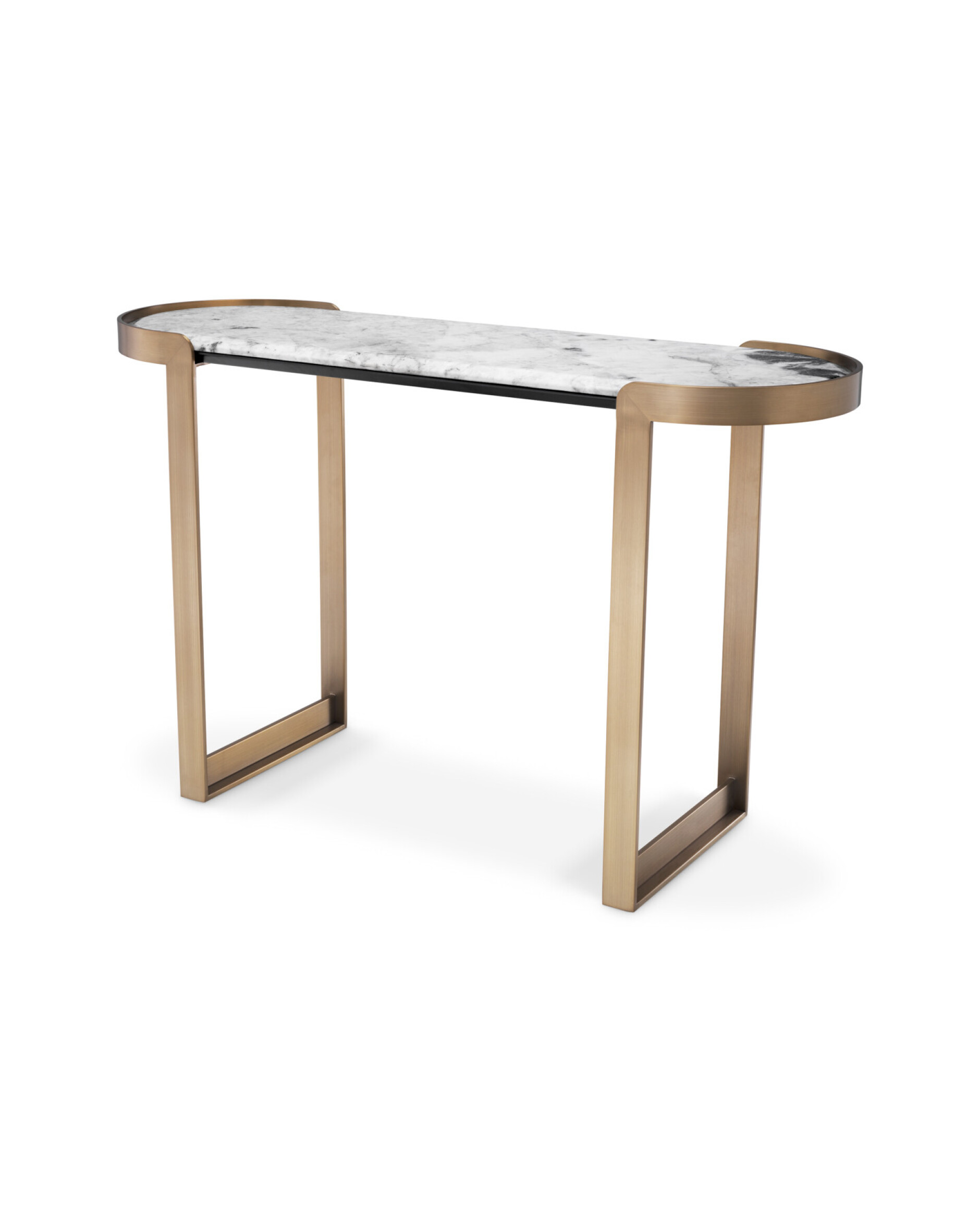 Fabio Console Table Brushed Brass