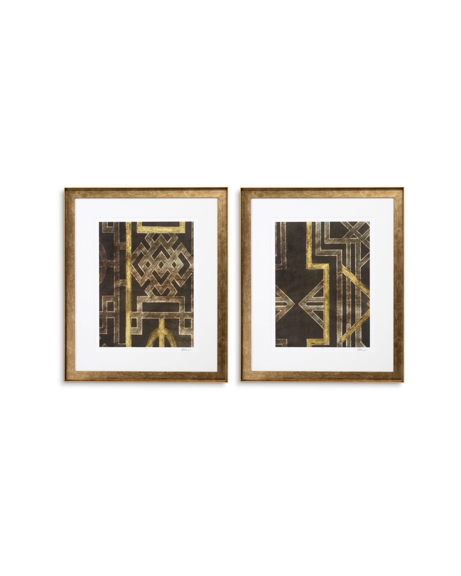 Trellis Pattern wall art by Ethan Harper set of 2