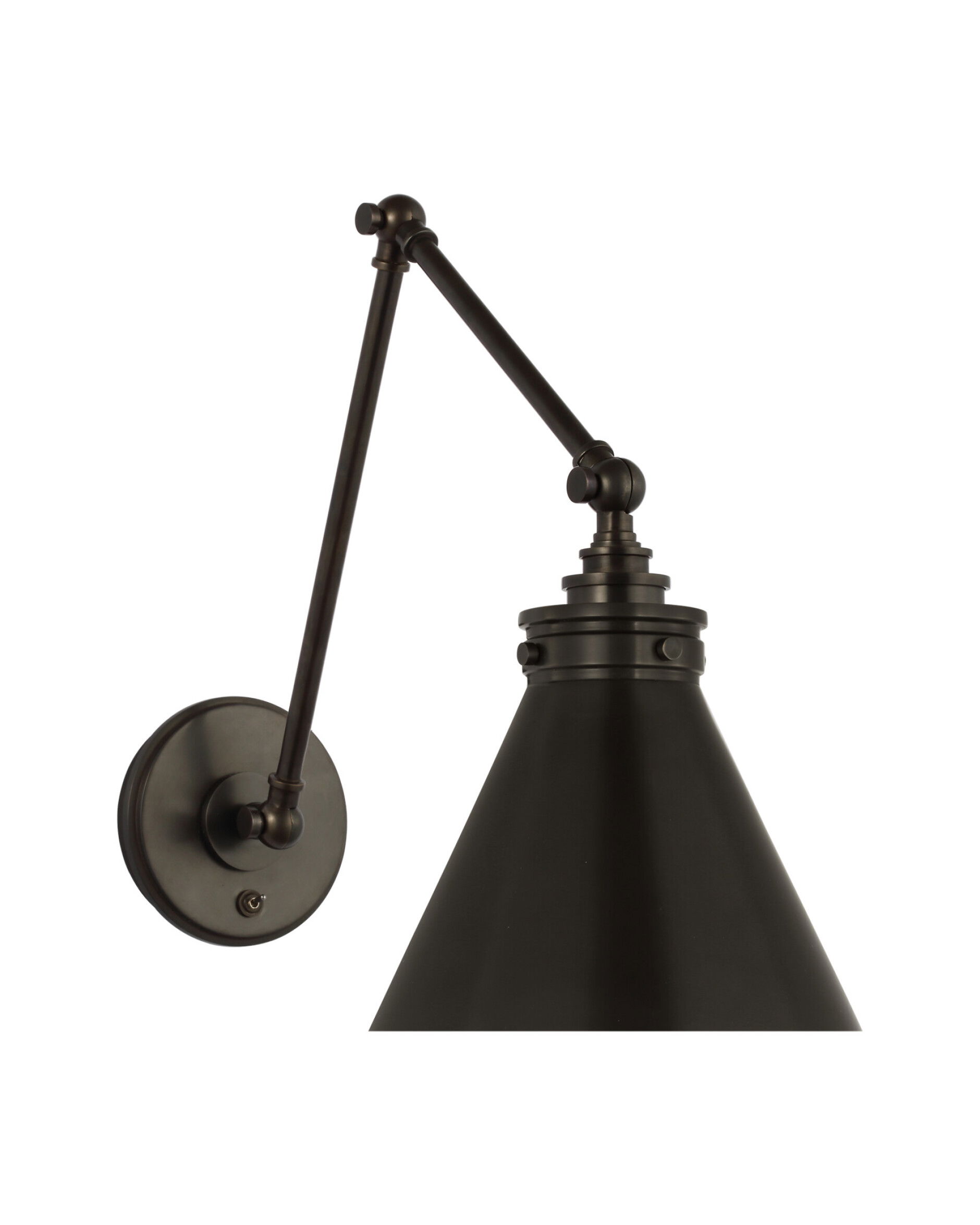 Parkington vägglampa dubbel brons