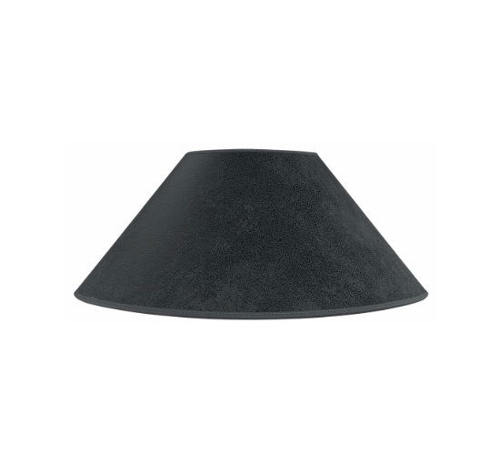Suede lampshade gray