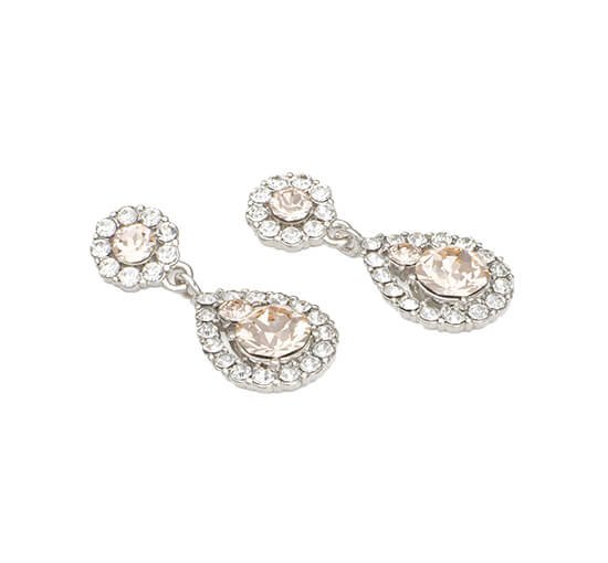 Silk - Petite Sofia Earrings Crystal Gold