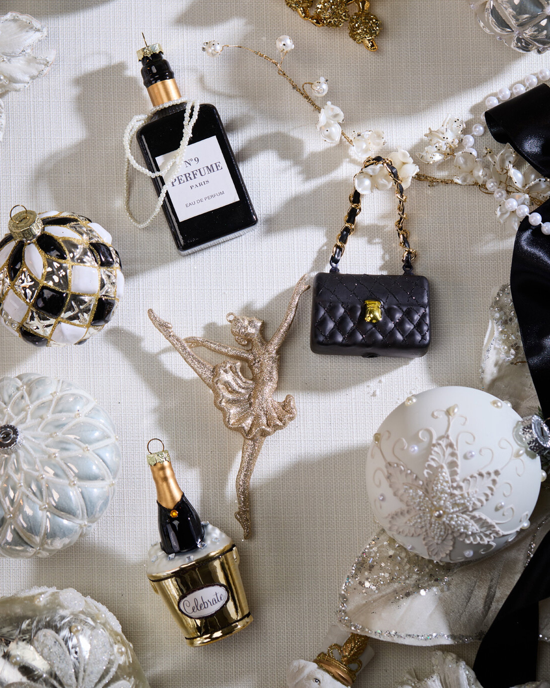 Ballerina Christmas Ornament Champagne