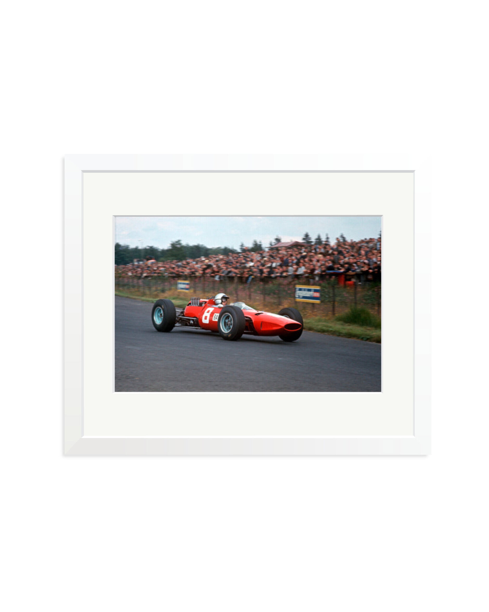Lorenzo Bandini in Ferrari 156 White / Medium