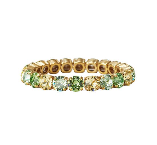 Lime Combo - Gia Stud Bracelet Crystal