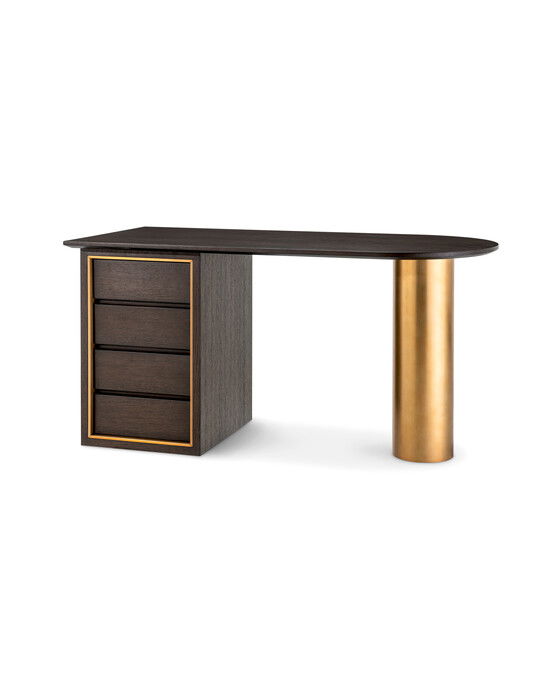 Del Rio skrivbord mocha oak veneer