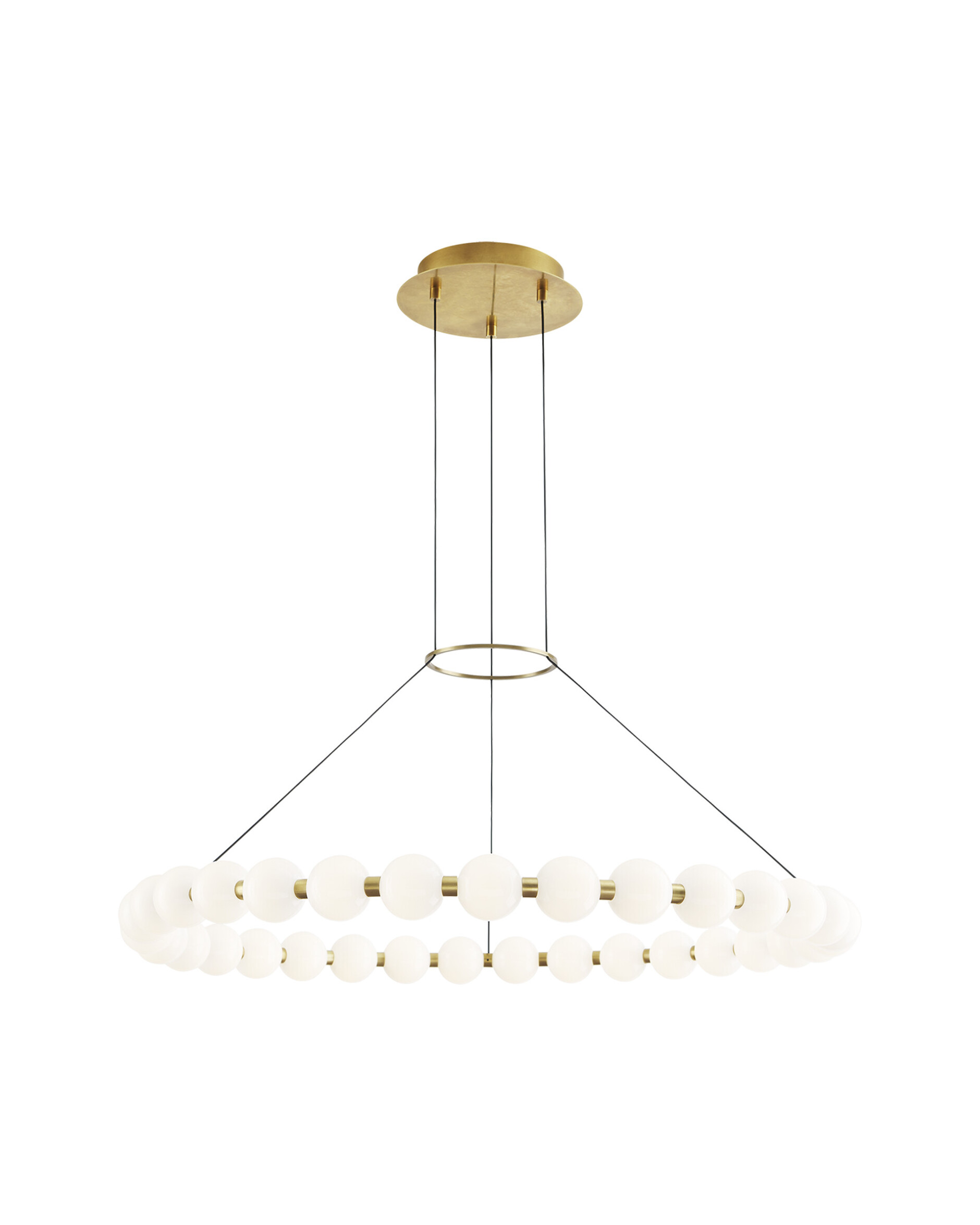 Orbet 36 Chandelier Natural Brass